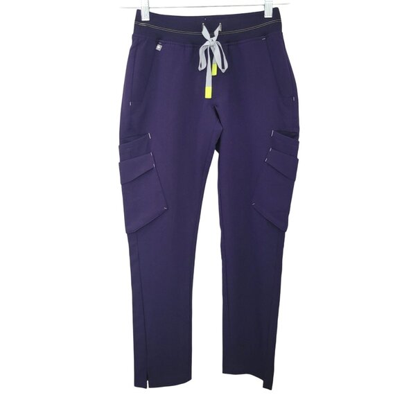 Figs Soeng Petite Scrub Pants Womens Size XXS Purple Technical Collection NWT - Picture 1 of 6